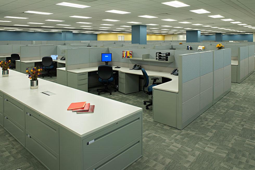 General office area is outfitted to accommodate day-to-day needs and operations as well as additional DR staffing when  required